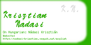 krisztian nadasi business card